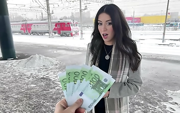 JAV: Hot Japanese Beauty Gets Fucked For Money On The Train!